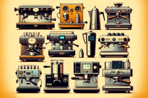 história das máquinas de café profissionais